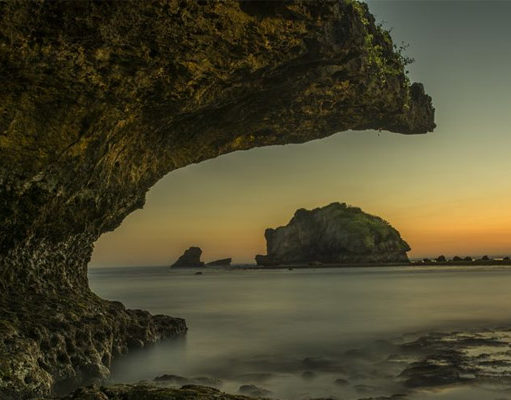 Pantai Ngandong Sore Hari Pantai Ngandong di Sore Hari